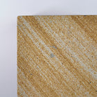 Banded 1 rck. refillable sandstone candle, side face close up of the sandstone