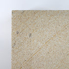 White rck. refillable sandstone candle, side face close up of the sandstone